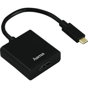 Адаптер HAMA H-135726 00135726 HDMI (f) USB Type-C (m) 0.1м черный