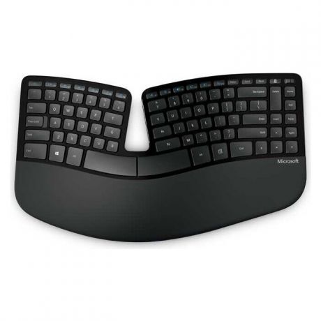 Комплект клавиатура и мышь Microsoft Sculpt Ergonomic клав-черный мышь-черный USB беспроводная slim Multimedia
