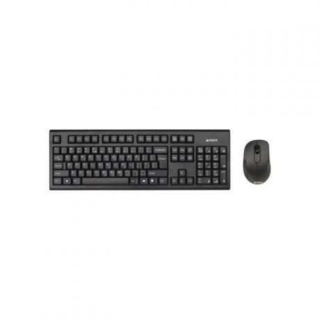 Комплект клавиатура и мышь A4Tech 7100N клав-черный мышь-черный USB беспроводная