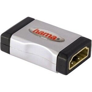 Адаптер аудио-видео HAMA HDMI (f)/HDMI (f) Позолоченные контакты серый 3зв (00122231)