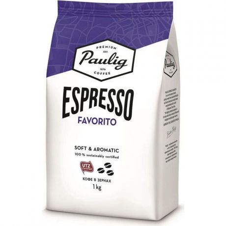 Кофе зерновой Paulig Espresso Favorito 1000г.