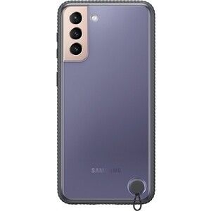 Чехол (клип-кейс) Samsung для Samsung Galaxy S21+ Protective Standing Cover прозрачный/черный (EF-GG996CBEGRU)