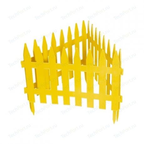 Забор декоративный PALISAD Рейка 28 х 300 см, желтый