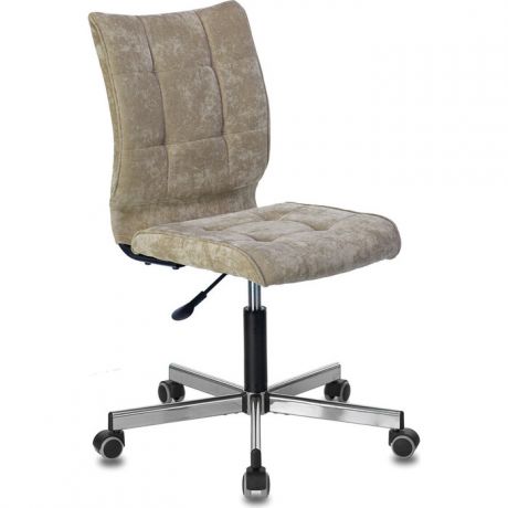 Кресло офисное Brabix Stream MG-314 без подлокотников пятилучие серебро, ткань песочное LT-21 532396