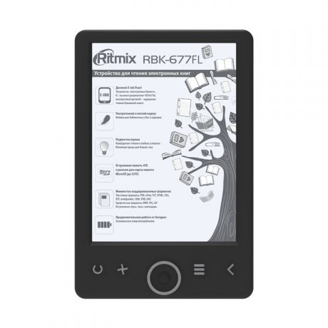 Электронная книга Ritmix RBK-677FL black