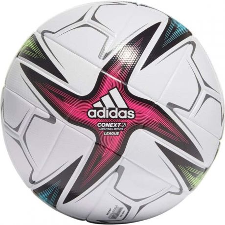 Мяч футбольный Adidas Conext 21 Lge арт. GK3489, р.4, 6 пан., ТПУ, термосшивка, бело-синий