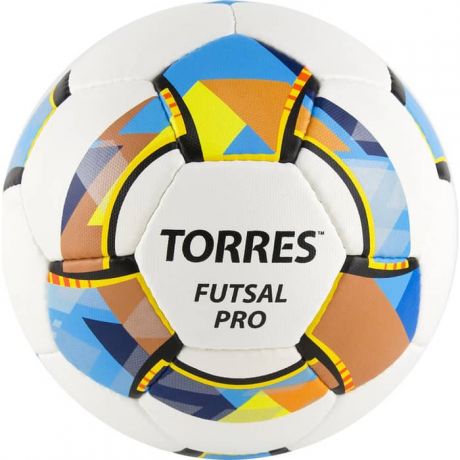 Мяч футзальный Torres Futsal Pro, арт. FS32024, р.4, 32 п. Micro, 4 подкл. сл, руч. сшив. бело-мультик