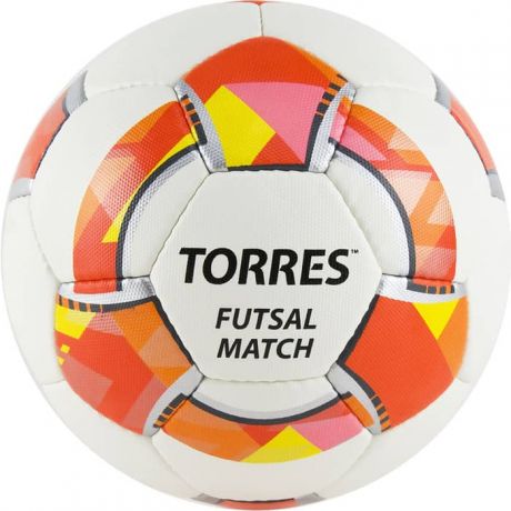 Мяч футзальный Torres Futsal Match арт. FS32064, р.4, 32 панели. PU, 4 подкл. слоя, бело-красный