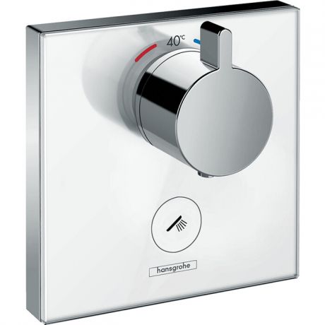Термостат для душа Hansgrohe ShowerSelect Glass с механизмом, хром (15735400, 01800180)
