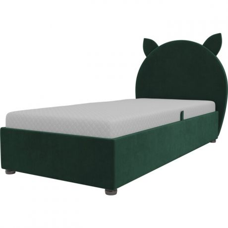 Детская кровать АртМебель Бриони велюр зеленый