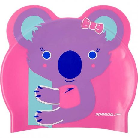 Шапочка для плавания детская Speedo Printed Character Koala Jr, арт. 8-12240D681, розовый, силикон