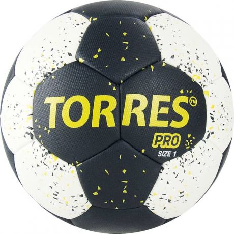 Мяч гандбольный Torres PRO арт. H32161, р.1, черно-бело-желтый