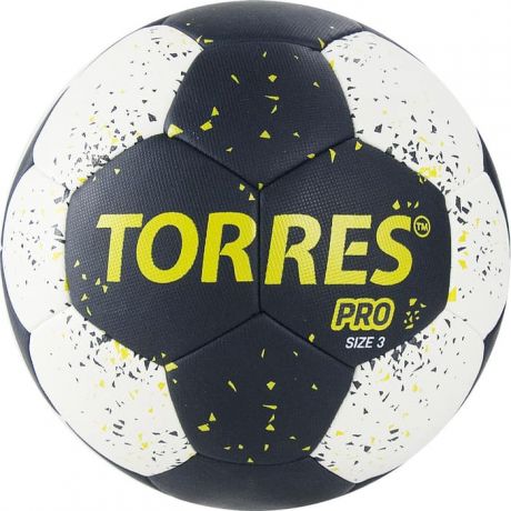 Мяч гандбольный Torres PRO арт. H32163, р.3, черно-бело-желтый