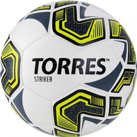 Мяч футбольный Torres Striker арт. F321035, р.5, бело-серо-желтый