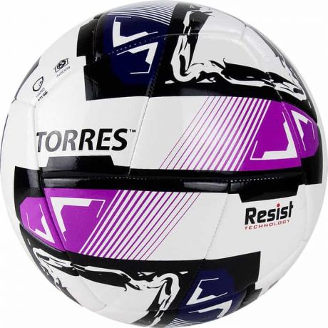 Мяч футзальный Torres Futsal Resist арт. FS321024, р.4, белый-мультиколор