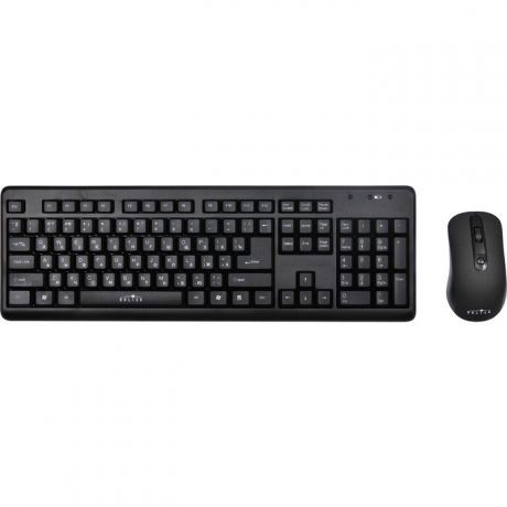 Комплект клавиатура и мышь Oklick 270M клав:черный мышь:черный USB беспроводная
