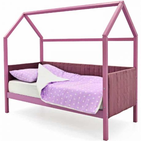 Бельмарко Детская кровать-домик мягкий Svogen лаванда