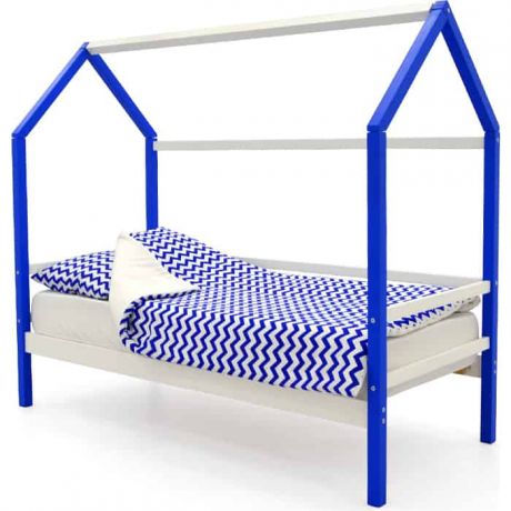Детская кровать-домик Бельмарко Svogen сине-белый