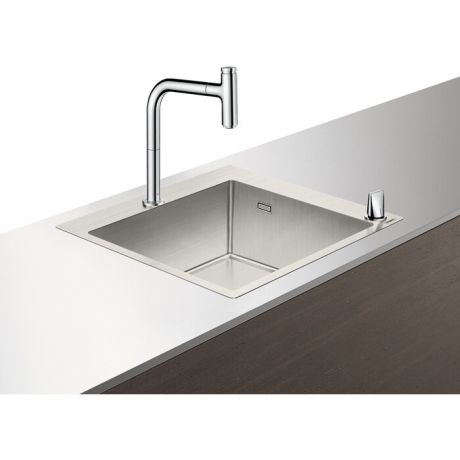 Кухонная мойка и смеситель Hansgrohe C71-F450-06 хром (43201000)