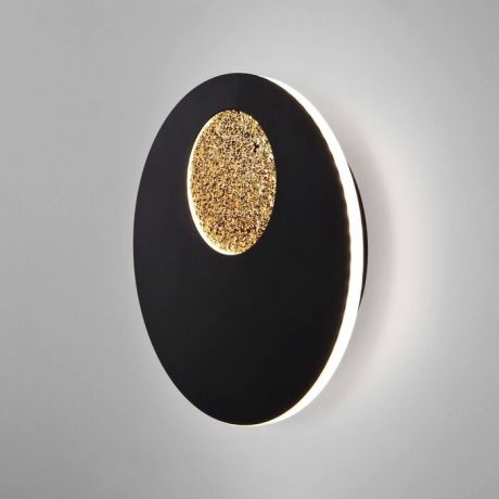 Светильник Eurosvet Настенный светодиодный Areola 40150/1 LED черный /золото