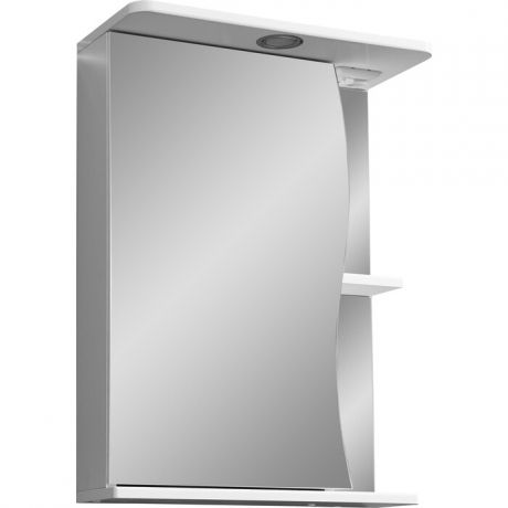 Зеркало-шкаф Stella Polar Верея 55 с подсветкой, левый, белый (SP-00000040)