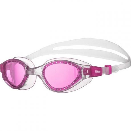 Очки для плавания Arena Cruiser Evo Jr арт. 002510910, розовые линзы, нерег.перен, прозрачн оправа