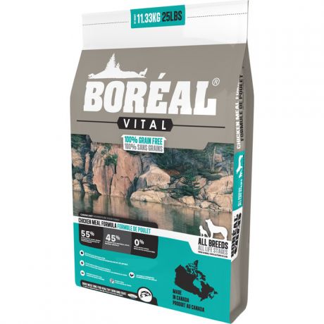 Сухой корм Boreal Vital для собак всех пород с курицей 11,33кг