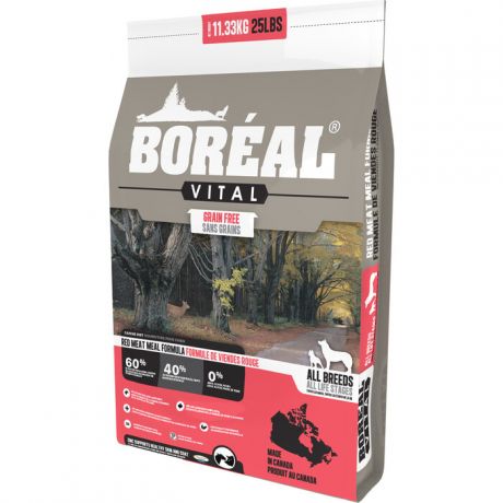 Сухой корм Boreal Vital для собак всех пород с красным мясом 11,33кг