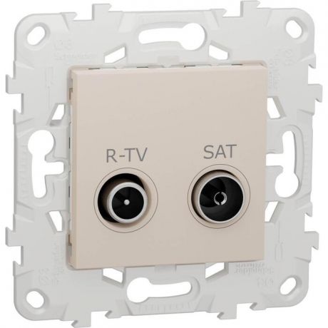 Розетка Schneider Electric R-TV/SAT оконечная Unica New NU545544