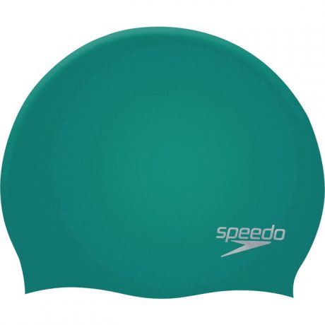 Шапочка для плавания Speedo Plain Molded Silicone Cap арт. 8-70984C847, зеленый, силикон