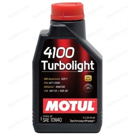 Моторное масло MOTUL 4100 Turbolight 10W-40 1 л