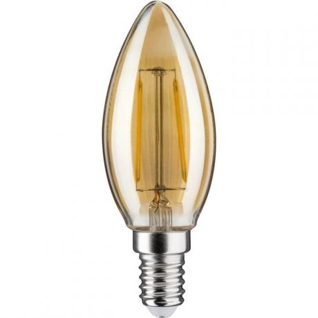 Лампа Paulmann светодиодная филаментная диммируемая E14 4,5W 2500K золотая 28493