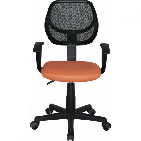 Кресло компактное Brabix Flip MG-305 ткань TW оранжевое/черное 531920