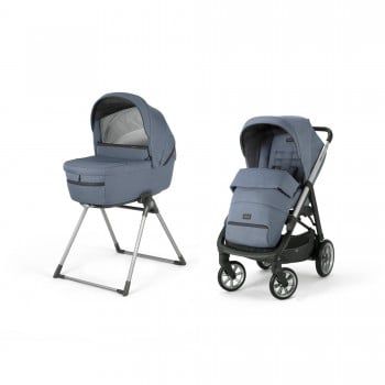 Коляска Inglesina Aptica System Duo 2 в 1 на шасси Aptica Grafite, Alaska Blue, голубой