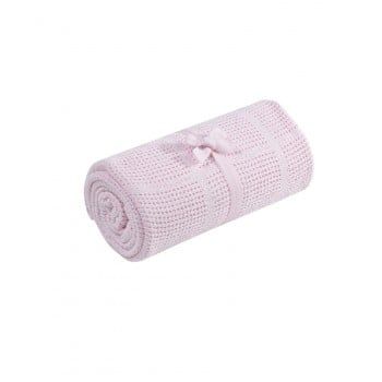 Плед для колыбели Mothercare хлопковый, 90х70 см, розовый