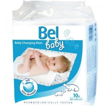 Детские впитывающие пеленки Bel Baby, 60 х 60см, 10 шт. в упаковке
