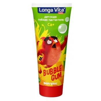 Детская зубная паста-гель Longa Vita серии Angry Birds Bubble Gum