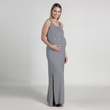 Платье в полоску для беременных Oh Ma, синий, белый