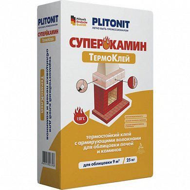 Термостойкий клей Plitonit СуперКамин ТермоКлей (5950) 25 кг