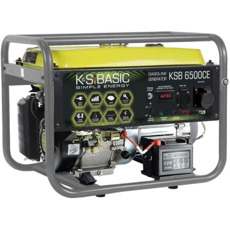 Бензиновый генератор K&s basic Basic ksb 6500ce