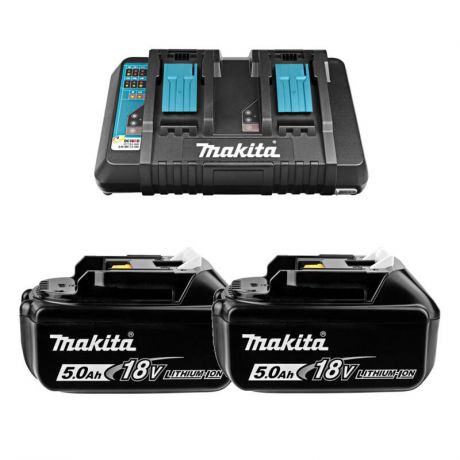 Аккумулятор и ЗУ Makita 191l75-3 (ЗУ dc18rd + АКБ bl1850b 2шт.)