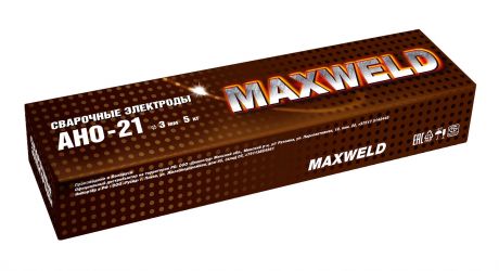 Электроды Maxweld АНО-21 3мм 5кг