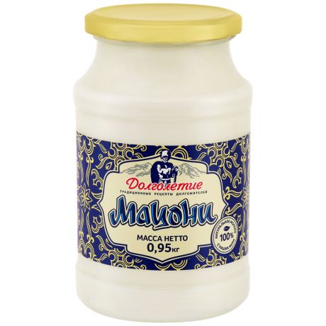 Продукт Долголетие кисломолочный Мацони 3.6-4.2% 950 г