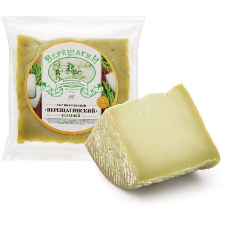 Сыр полутвердый Верещагин Верещагинский зеленый 50% 0.15-0.3 кг