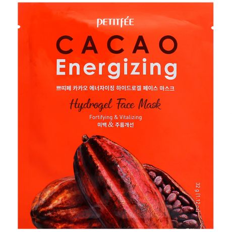 Маска для лица PETITFEE разглаживающая гидрогелевая с экстрактом какао 32 г