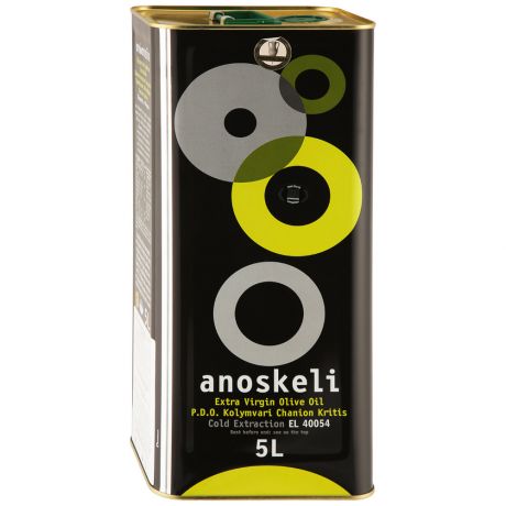 Масло оливковое Anoskeli E.V. в жестяной банке 5 л