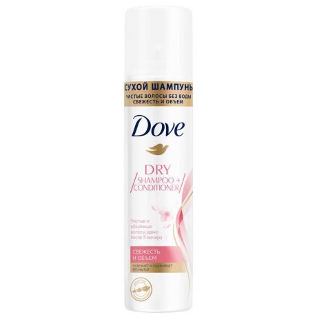 Сухой шампунь для волос Dove Dry Shampoo + Conditioner Для Объема Мини Travel формат 75 мл