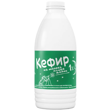 Кефир из молока Нашей дойки 1% 930 г