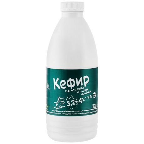 Кефир из молока Нашей дойки 3.2-4.0% 930 г