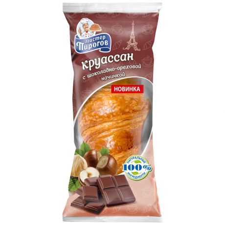 Круассан Мастер Пирогов с шоколадно-ореховой начинкой 80 г